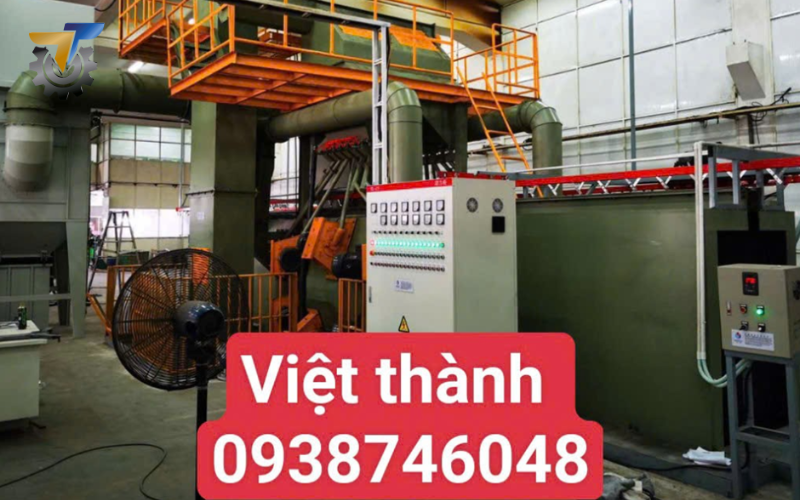 máy phun bi làm sạch dầm H 