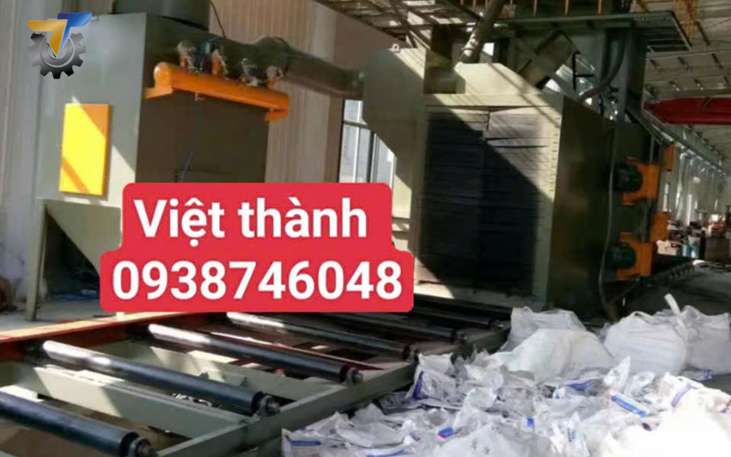 nguyên lý hoạt động của máy phun bi dầm H 