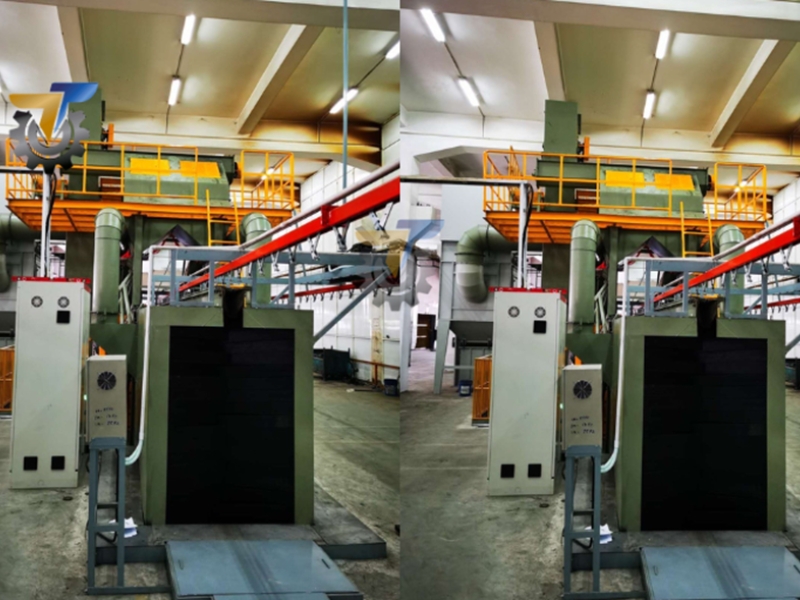 So sánh máy phun bi lồng đảo và máy phun bi móc treo lựa chọn tối ưu cho doanh nghiệp
