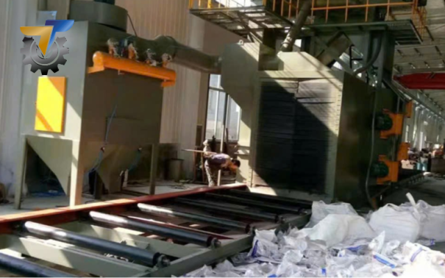 Máy phun bi dầm thép có gì đặc biệt