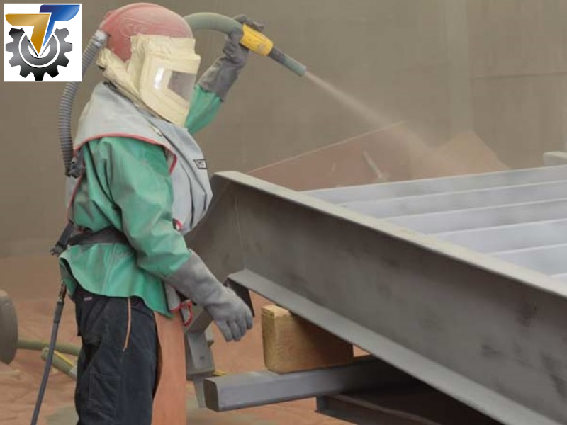 Máy phun cát xử lý bề mặt inox: Giải pháp tối ưu cho ngành công nghiệp kim loại hiện đại