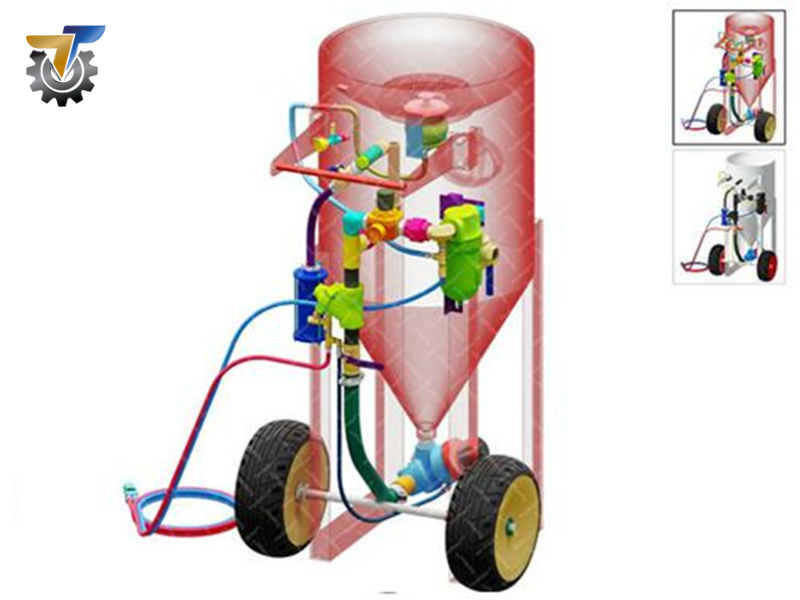 có mấy loại máy phun cát