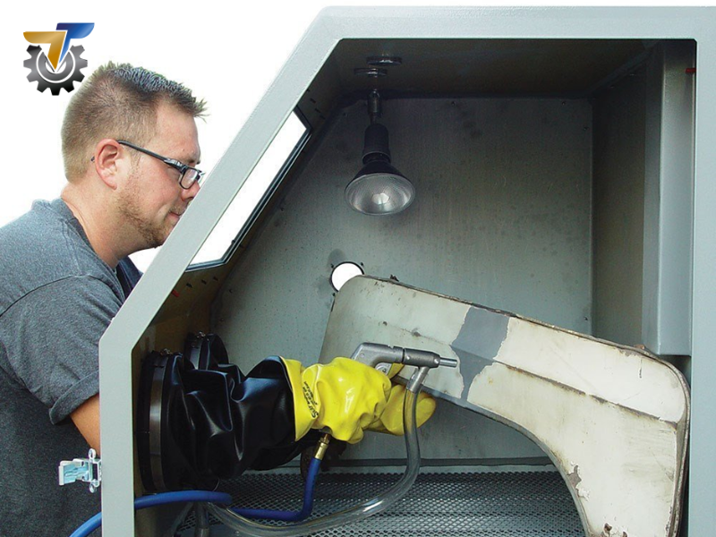 có mấy loại máy phun cát