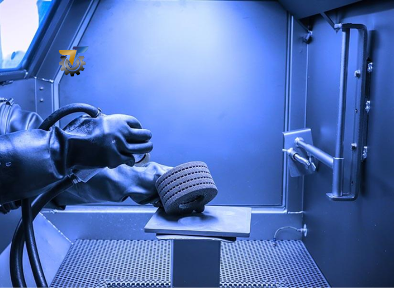 máy phun cát khô là gì