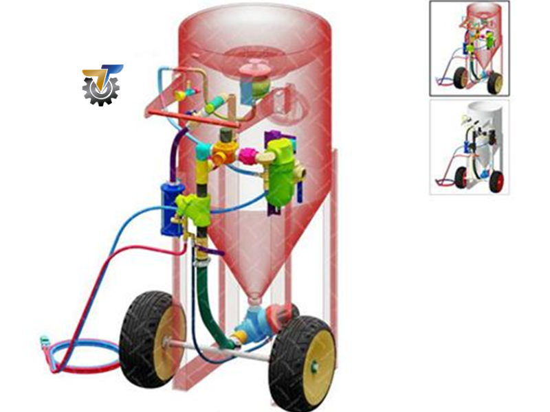 máy phun cát loại bỏ rỉ sét tùy chỉnh