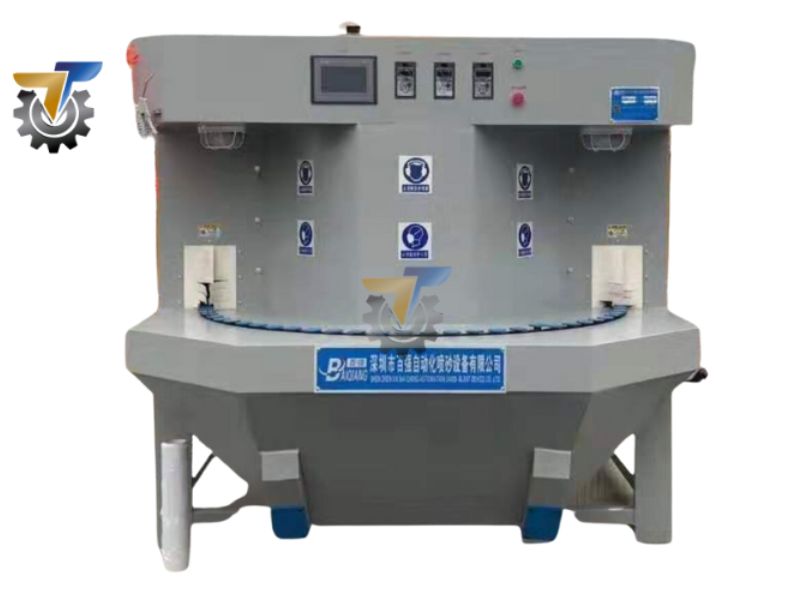 Máy phun cát tự động dạng bàn xoay