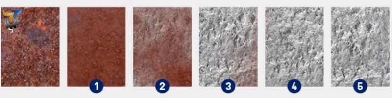 Tiêu chuẩn phun cát trên bề mặt thép