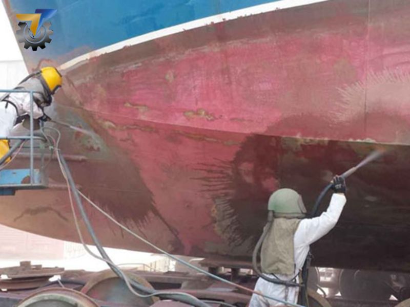 vì sao bề mặt sau phun cát bị không đều màu